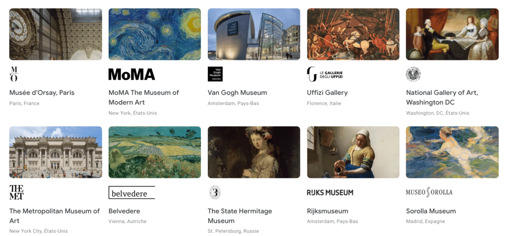 Visiter des musées en ligne durant la quarantaine