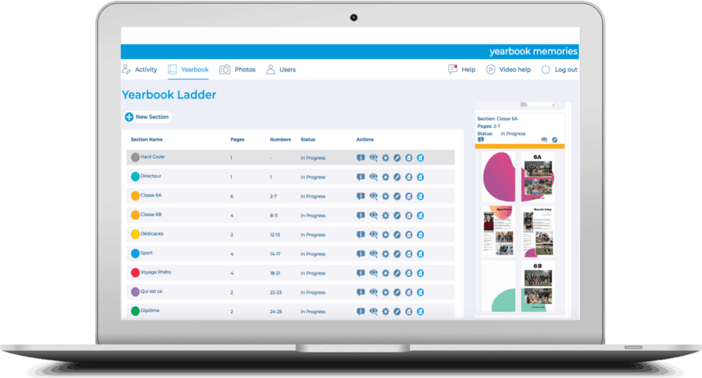 plateforme collaborative de yearbook en ligne