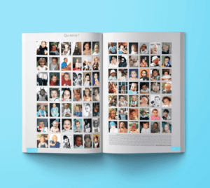 créer un yearbook portraits eleves bebes