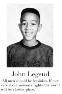 Celebrity yearbook quote John Legend