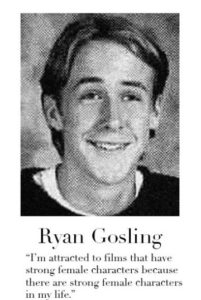 citation yearbook Ryan Gosling