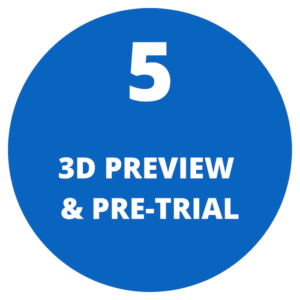 3D preview & pre-trial