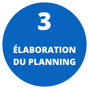 Elaboration du planning